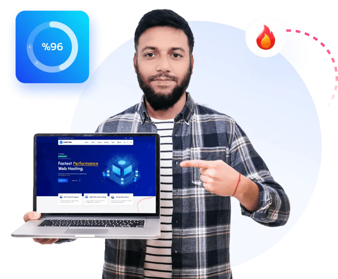 Man holding laptop