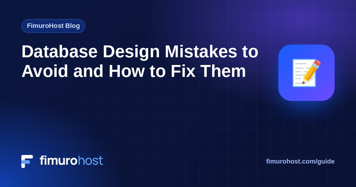 Database Design Mistakes to Avoid and How to Fix Them
