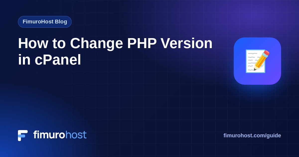 How to Change PHP Version in cPanel