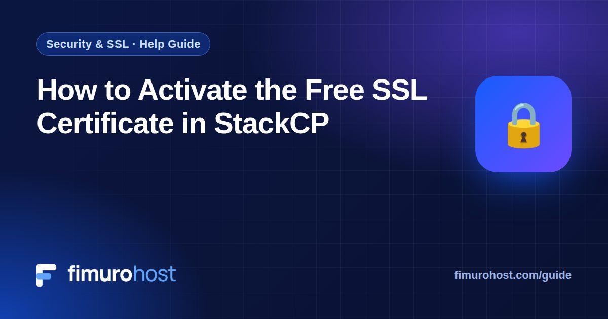 How to Activate the Free SSL Certificate in StackCP