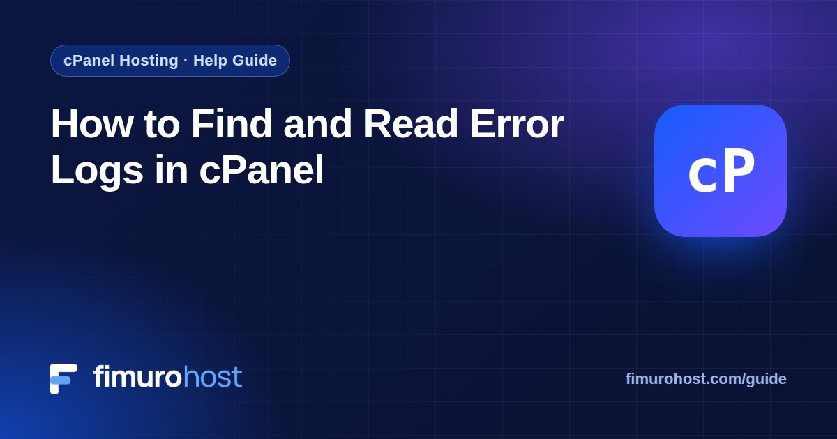 How to Find and Read Error Logs in cPanel