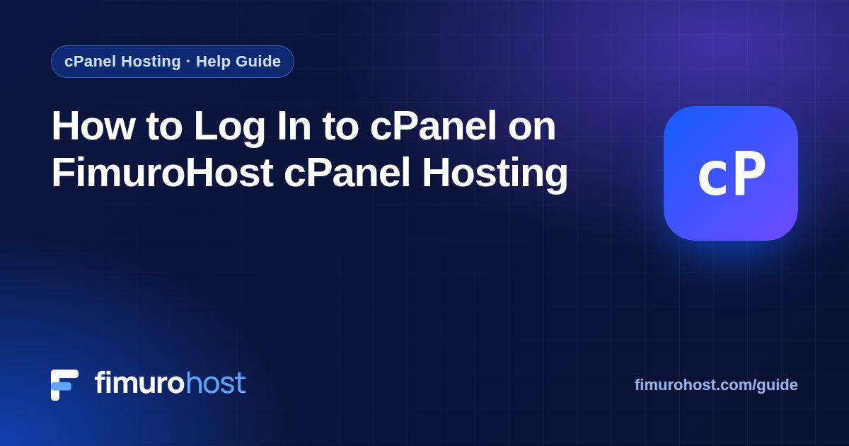 How to Log In to cPanel on FimuroHost cPanel Hosting